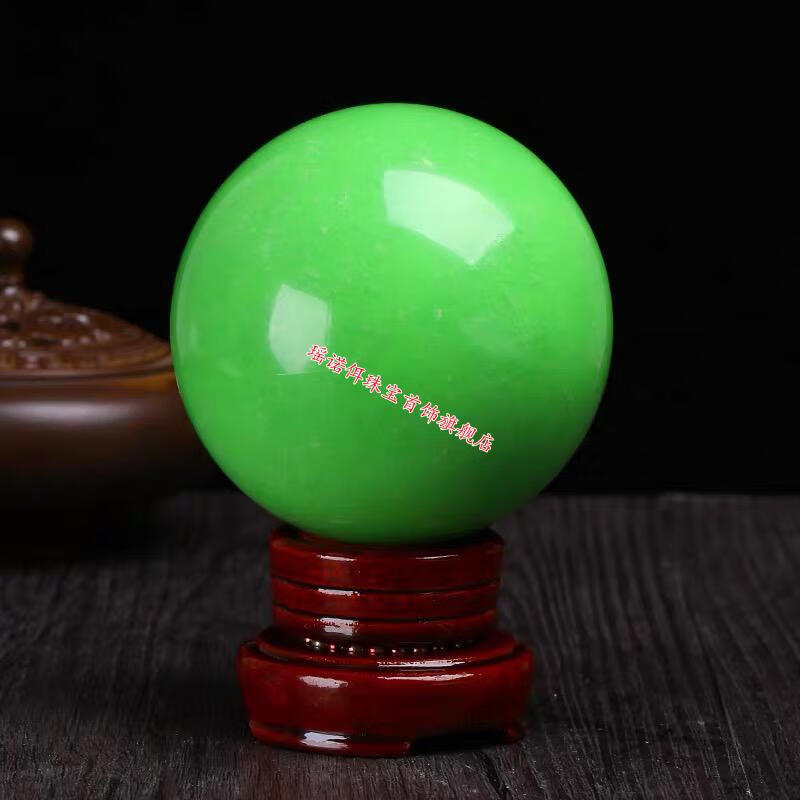 瑶诺佴夜明珠夜光石夜光球摆件高亮度发光石球居家饰品办公摆件白夜光