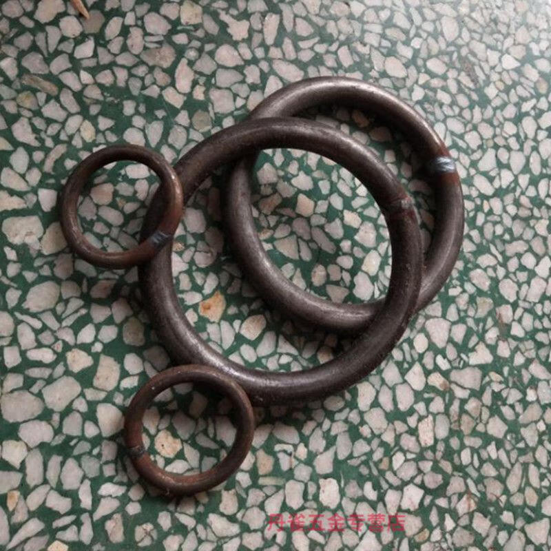 铁圈圆环铁环钢圈镀锌钢筋焊接圆圈o型铁艺配件013456789mm实心 钜惠