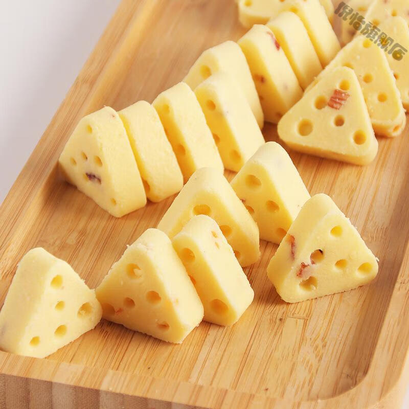 鲜牛奶芝士酪三角果粒奶酪奶酥块儿童宝宝零食健康营养 500克猕猴桃味
