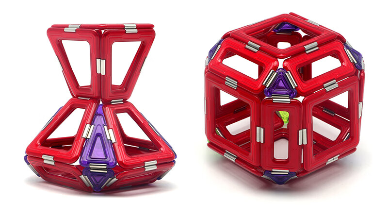 机变酷卡磁力片 机变酷卡磁力片儿童玩具steam积木百变磁力贴拼图磁铁