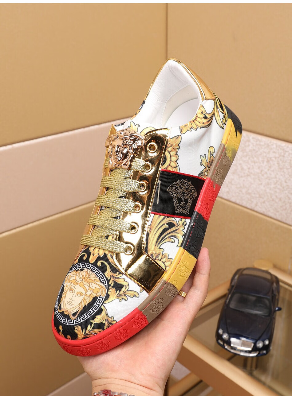 美杜莎瓦萨琪欧洲站男鞋欧洲站美人头美杜莎瓦莎琪布