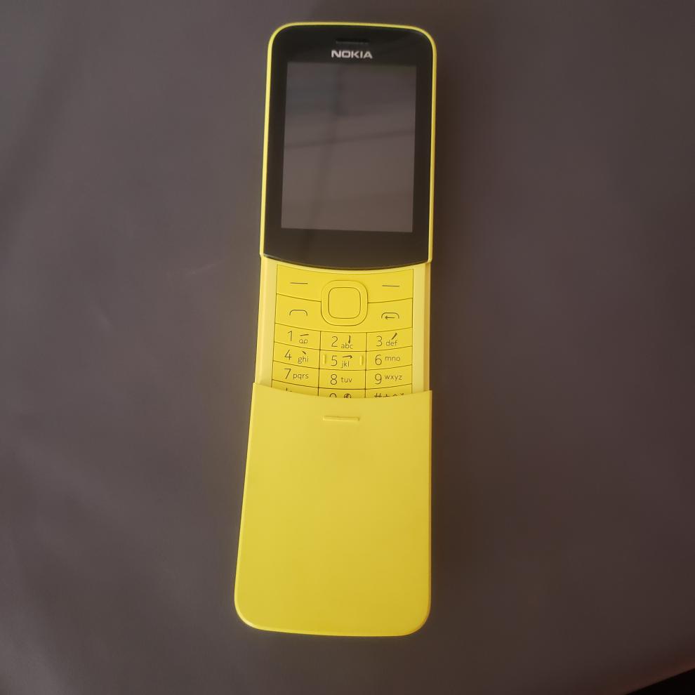 七夕送礼 nokia/诺基亚 8110 4g通4g香蕉下滑盖手机学生手机中 黑色(9