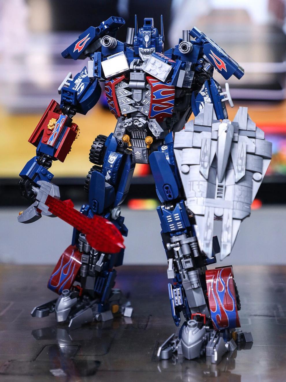 乐高(lego)擎天柱乐高积木变形机器人大金刚黄蜂男孩拼装玩具模型巨大