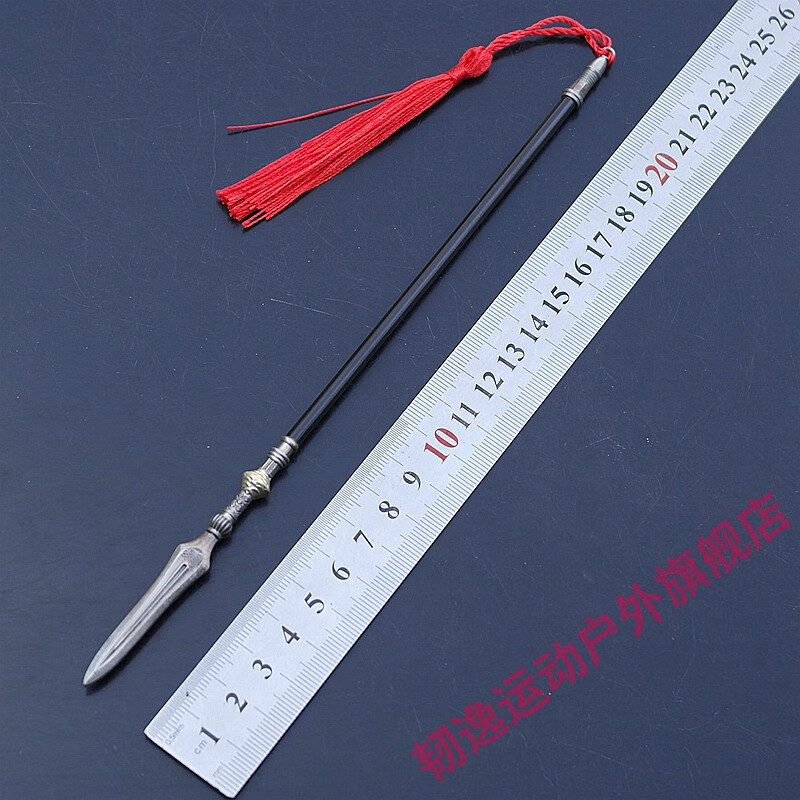 人气高端古代英雄关羽赵云吕布罗刹枪杨业关刀罗成杨家枪道具 22厘米