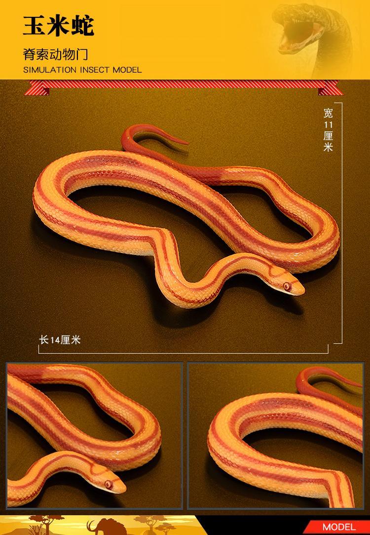 大蟒蛇仿真模型儿童动物园玩具套装蛇模型爬行两栖动物黄金蟒眼镜蛇