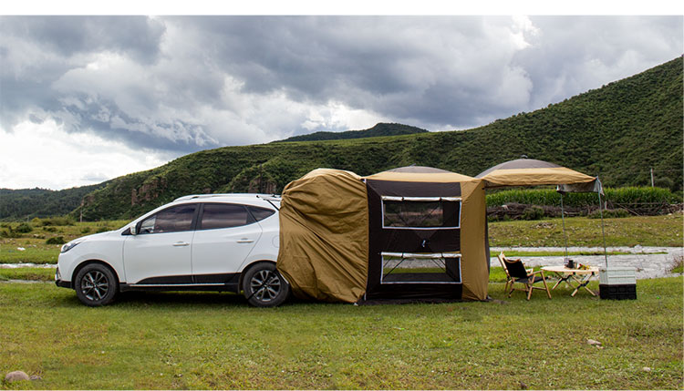 定制车尾帐篷车边天幕自驾游露营帐篷车载多功能自动速开露营车顶侧帐