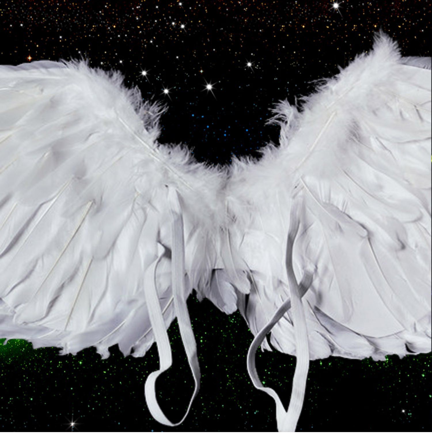 天使羽毛翅膀 儿童表演黑色恶魔ita新娘花童燕形翅膀道具 小号翅膀