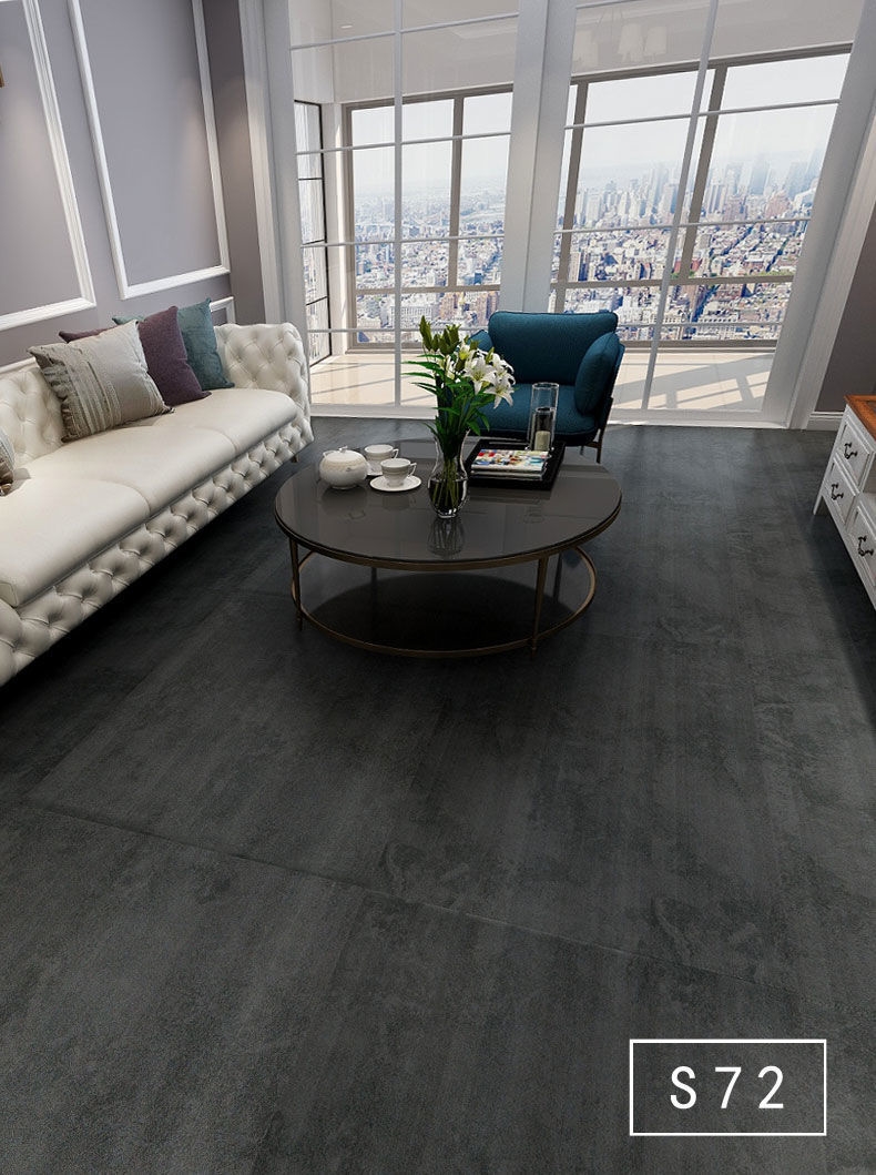 80x80地板贴自粘卧室客厅仿大理石瓷砖加厚耐磨pvc塑胶地板革80080087