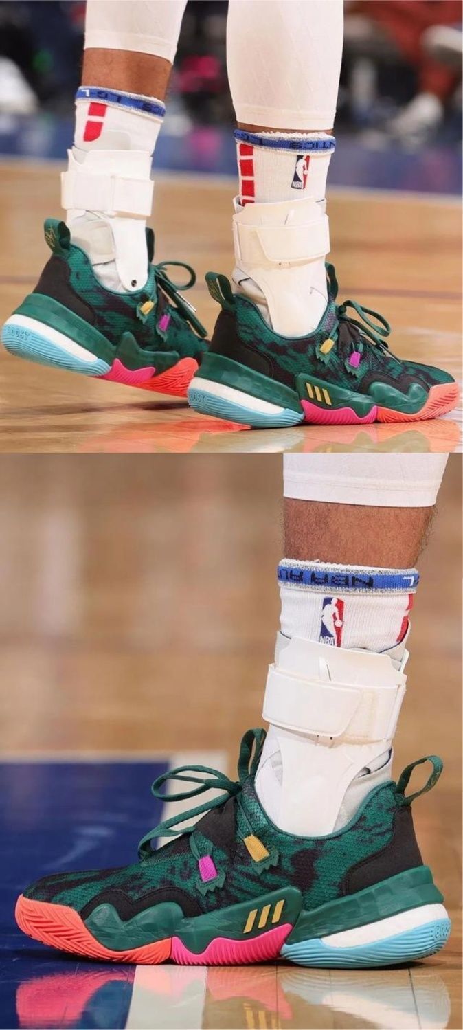 特雷杨1代签名篮球鞋男棉花糖圣诞冰淇淋黑白爆米花耐磨战靴棉花糖蓝