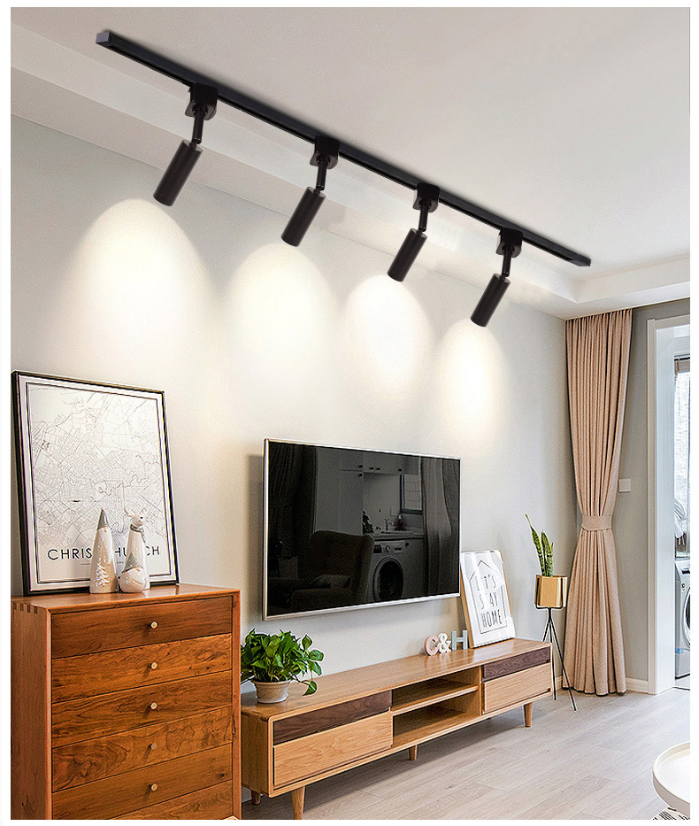 澳名 小射灯led轨道灯北欧创意5w7w家用迷你聚光客厅餐厅背景墙导轨灯