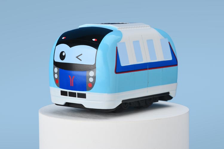 广州地铁q版列车地铁玩具1号线模型Ⅱ一二三四六七八号线合金模型七号