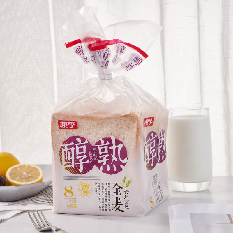 桃李面包桃李醇熟切片面包800g全麦面包切片营养早餐食品吐司短保鲜