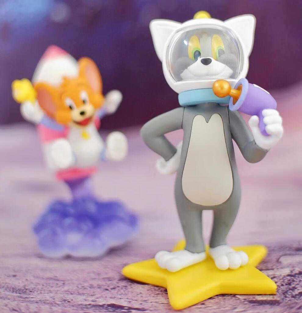 猫和老鼠太空旅行系列盲盒汤姆杰瑞周边潮玩公仔摆件 端盒整套6个盲盒