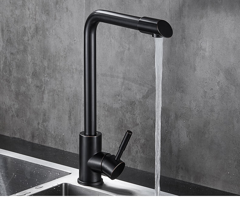 toto黑色水龙头全铜体抽拉式面盆龙头升降洗脸手盆台上盆冷热伸缩龙头