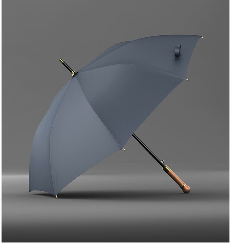 直杆长柄伞欧力猫木柄自动长柄伞 25寸抗风商务直杆伞 114cm雨伞定制