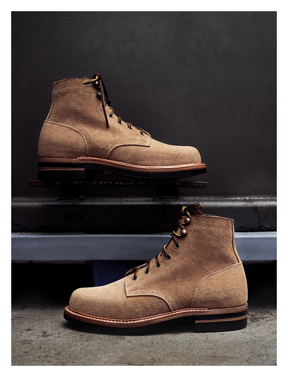 固特异马丁靴 反绒小牛皮高帮伞兵靴 韩国反绒f1 f