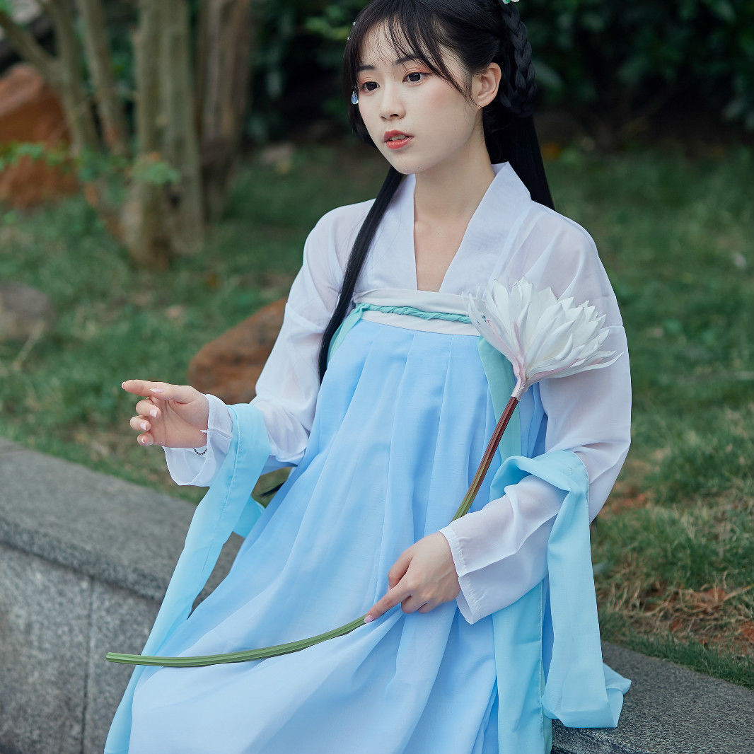 oiuo汉服女仙气古风古装衣服女仙女仙套装齐胸襦裙大码汉服套装 红