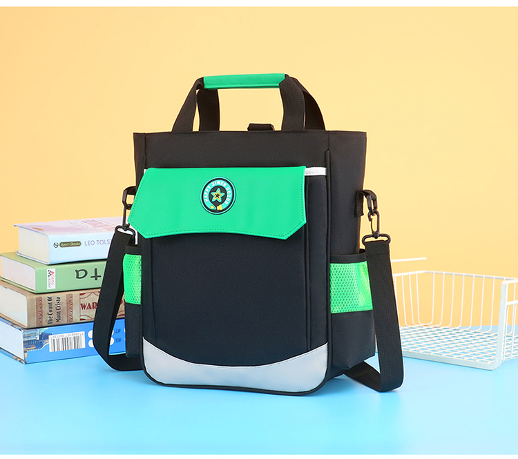 补习包手提袋中小学生补习袋大容量手提袋男女孩儿童单肩斜跨补课包