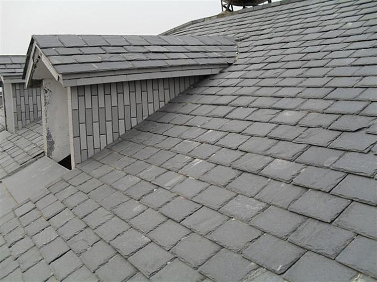 北极圈天然青石板瓦板 别墅屋顶瓦片 复古防水瓦板隔热文化石 黑瓦片