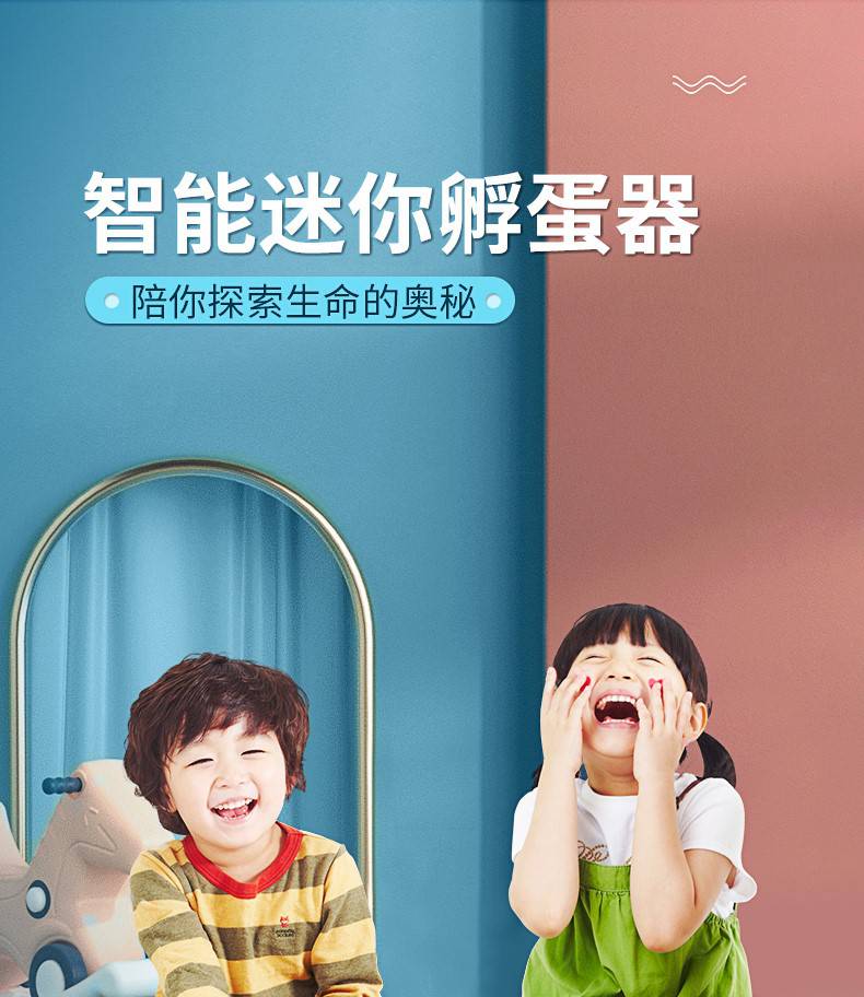 鸡蛋孵化器迷你 孵化器小型家用 水床全自动智能迷你柯尔鸭儿童小鸡