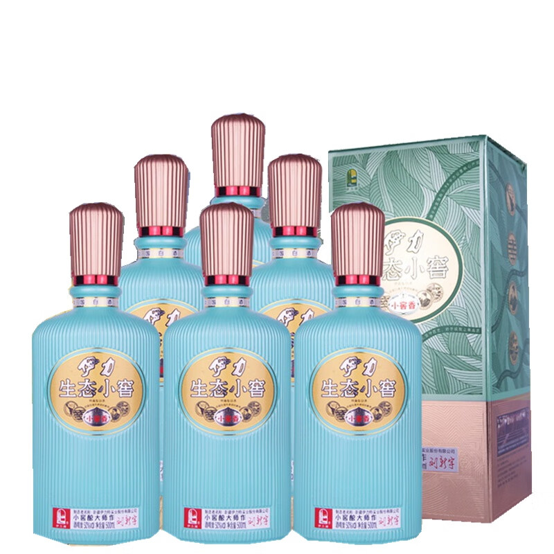 新疆酒伊力酒伊力生态小窖1号特香型白酒50度500ml*6瓶整箱白酒 整箱