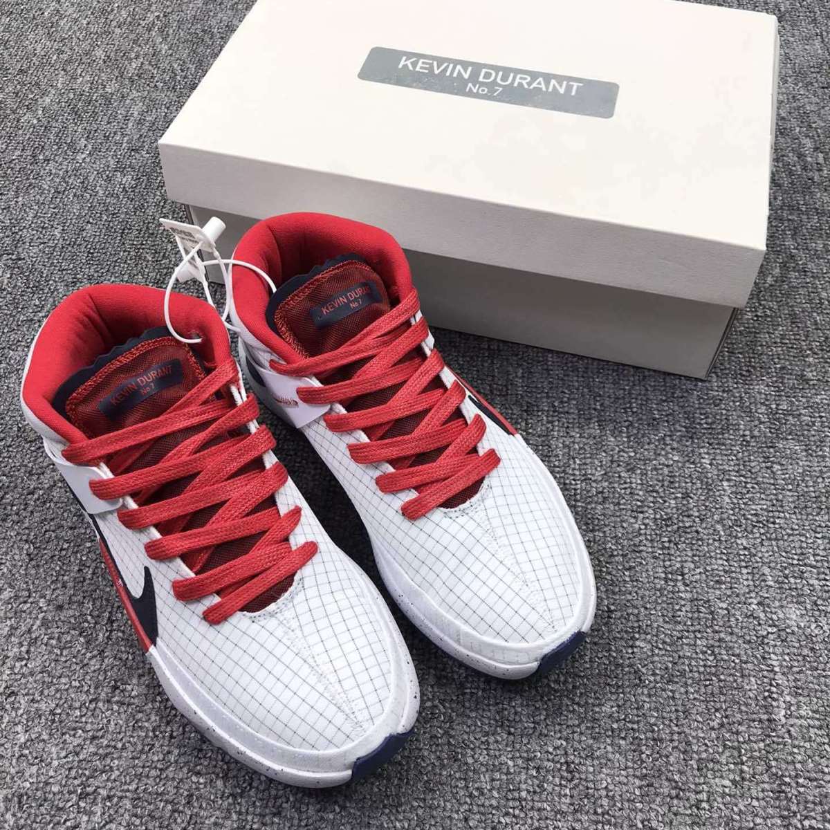 zoomkd3杜兰特3代白深蓝红双气垫百搭运动实战篮球鞋白深蓝红40