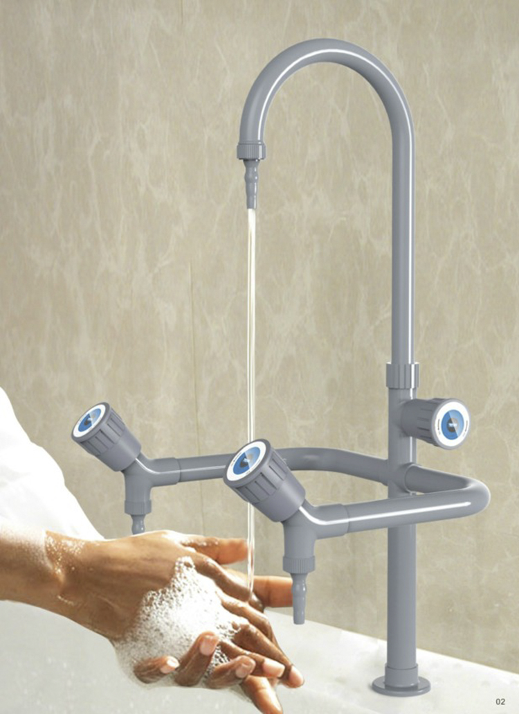 科勒京选选三口水龙头科恩tof化验龙头实验台冷水三口龙头实验室水