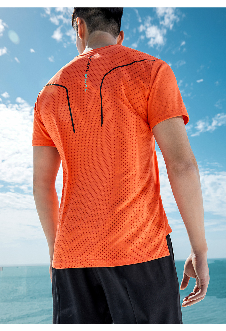 吸湿速干科技安踏短袖健身速干衣男2022年夏季新款透气跑步运动短袖