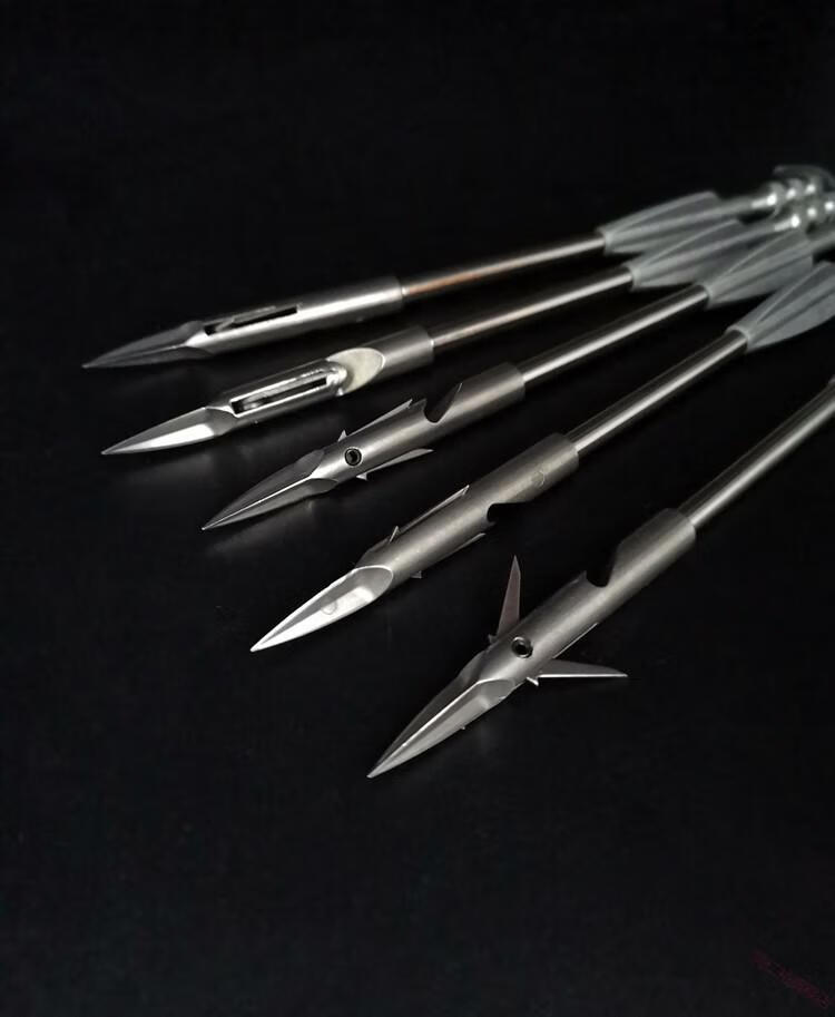 弹弓捕渔器深水440超硬射鱼镖尾翼飞鲨镖深水噩梦鱼镖的打鱼标尾翼