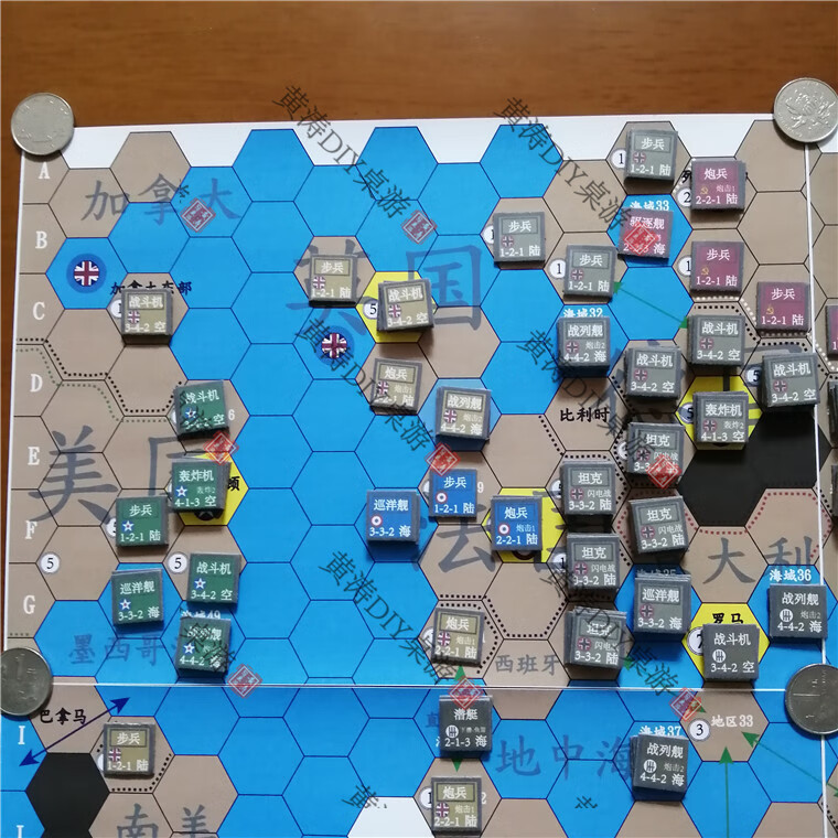 轴心国同盟国第二次世界大战欧洲战场兵棋战棋策略黄涛diy桌游第二次