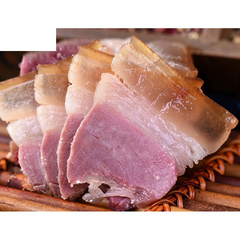 胃知道正宗冕宁火腿四川火老腊肉大凉山特产农家自制猪后 带骨(500克)