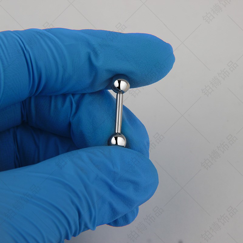 liyan阴环男 冠状沟环钛钢性阴钉直杆系带钉系带环大球乳环乳钉pa环性