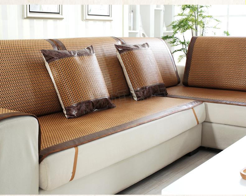 沙发夏凉垫防滑垫沙发垫夏季凉席冰丝藤席坐垫夏天款竹凉垫实木定做