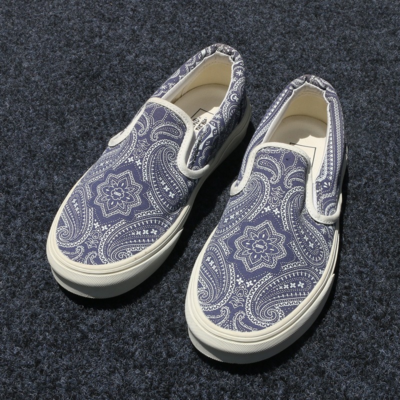 万斯(vans)黑色一脚蹬男鞋半拖鞋懒人无后跟潮牌帆布鞋透气夏季外穿