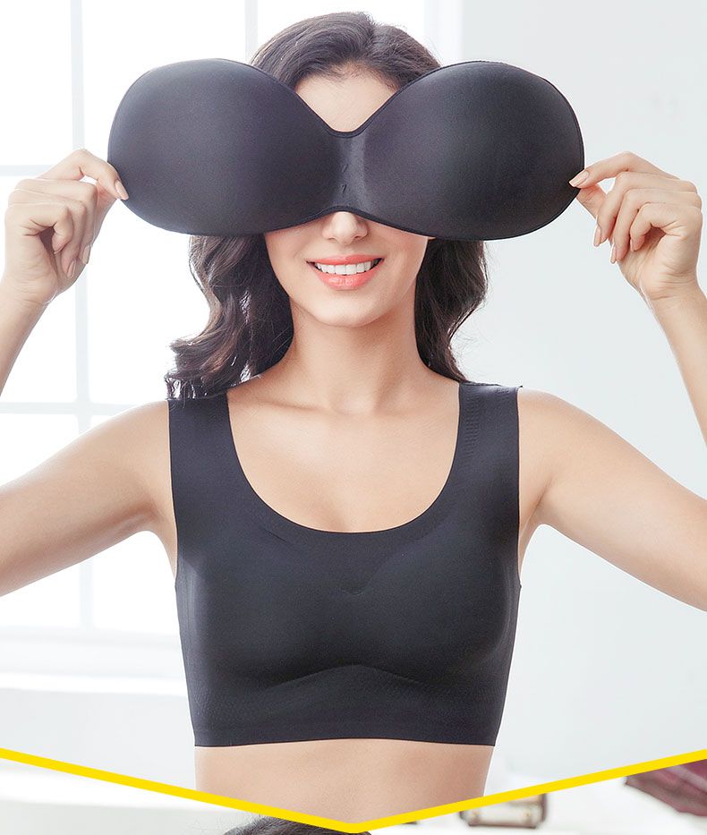 超大码全罩杯胸罩胖mm加肥加大码薄款背心式无痕美背胖mm大胸显小无