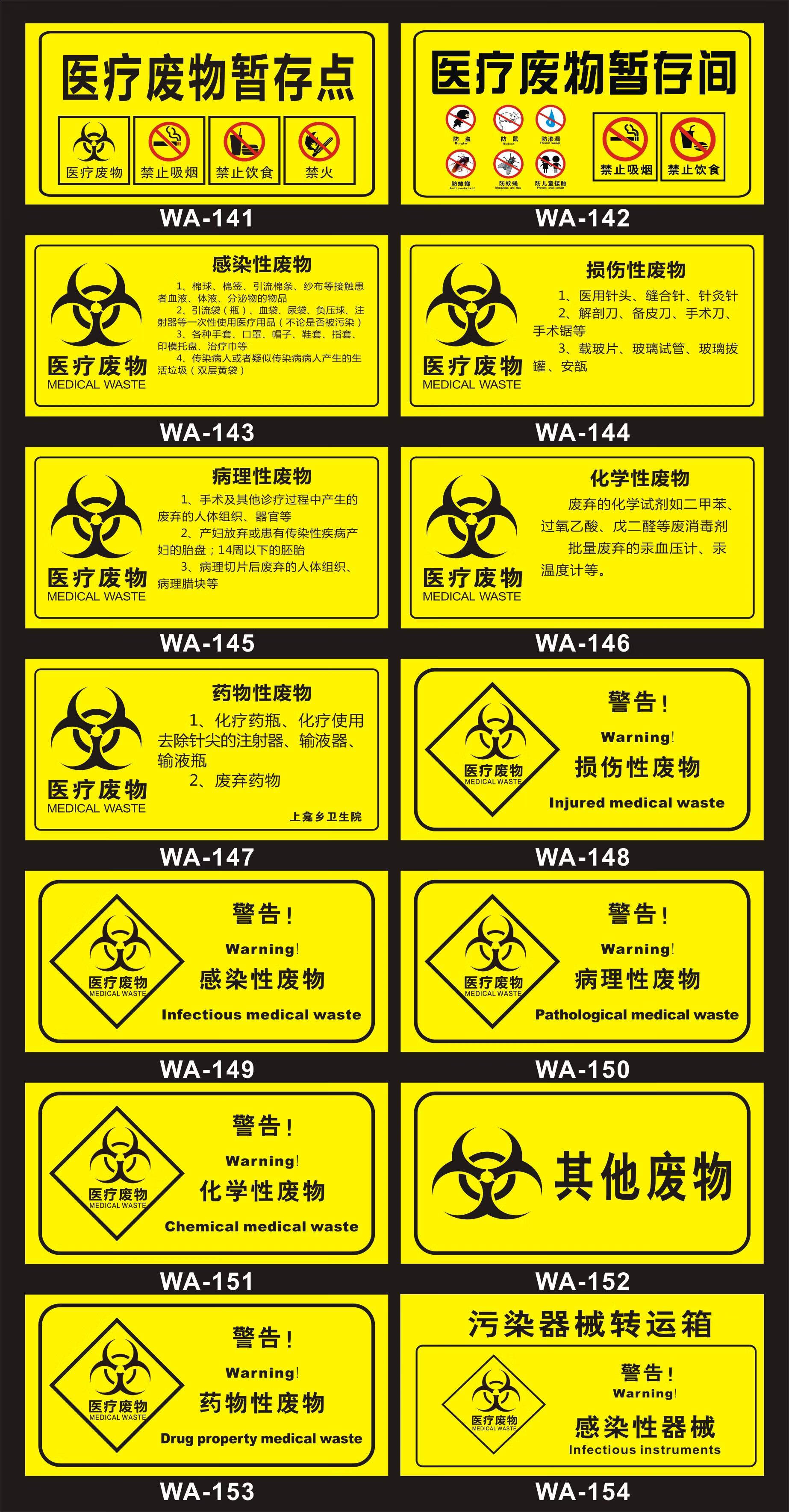 医疗废物标识内容图片