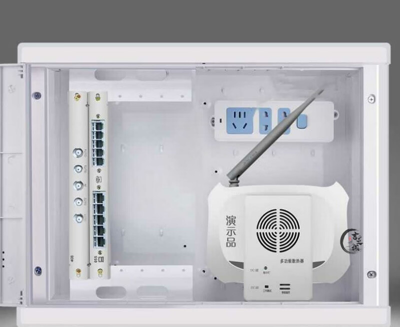 光纖入戶多媒體弱電箱路由器光纖貓網絡佈線箱集線箱暗裝盒子家用