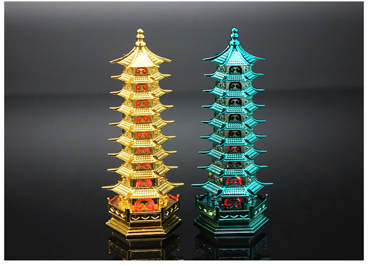 斗罗大陆七宝琉璃宗武魂九宝琉璃塔闪光版合金模型文昌塔摆件玩具