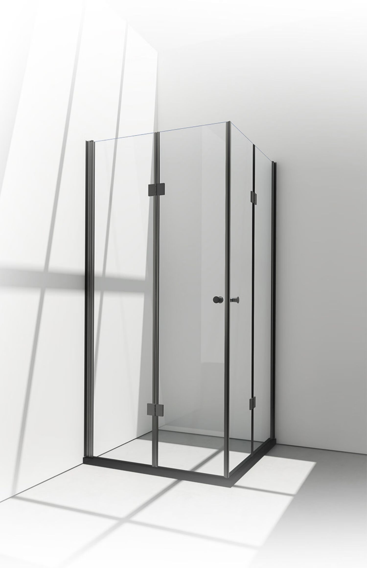 淋浴房隔断浴室玻璃门三联动卫生间干湿分离内推落地屏风折叠移门洗澡