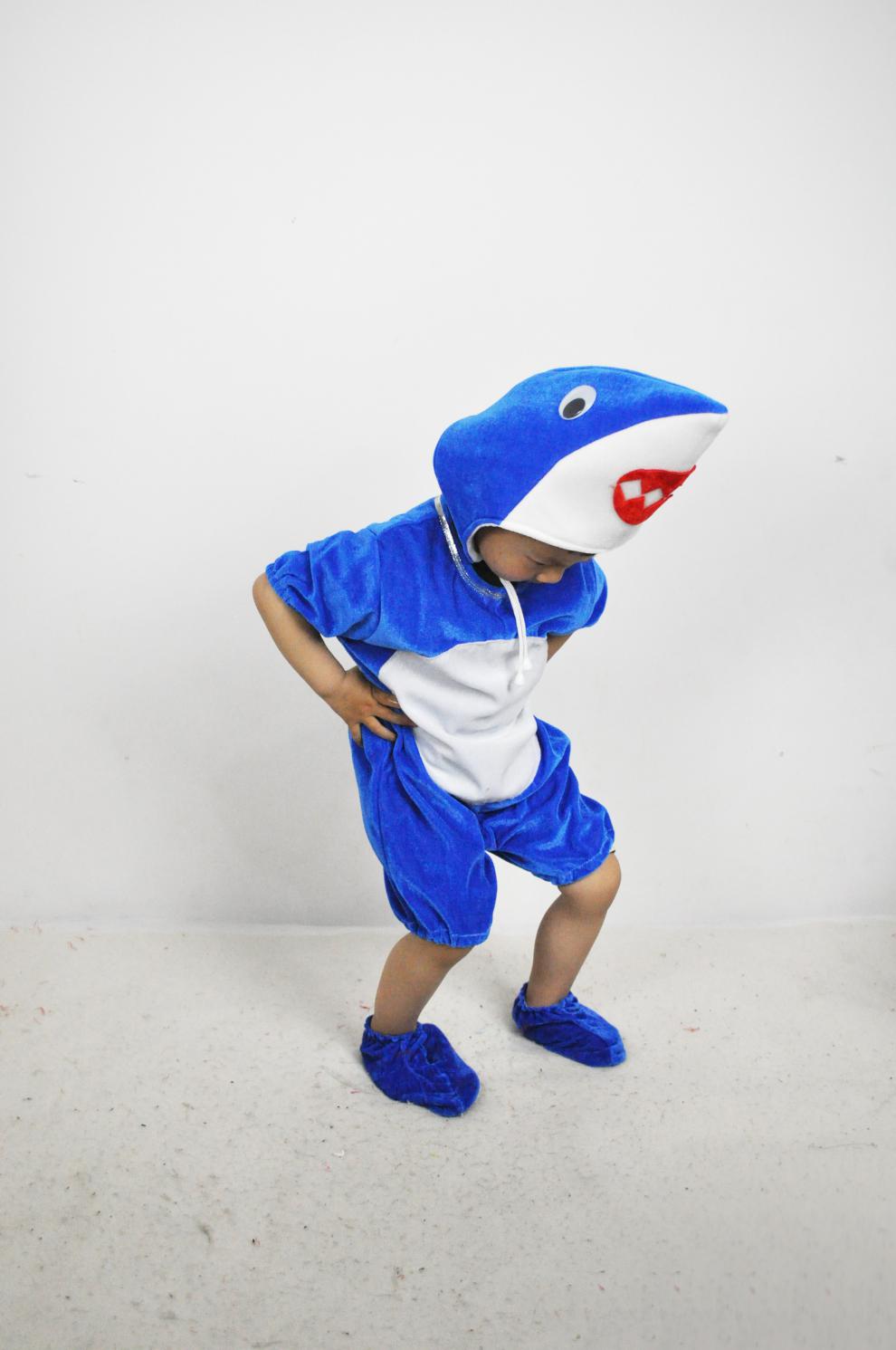 好物优选海洋动物小鲨鱼蓝鲸灰鲨子鱼演出服表演服舞蹈服lzs抖音同款