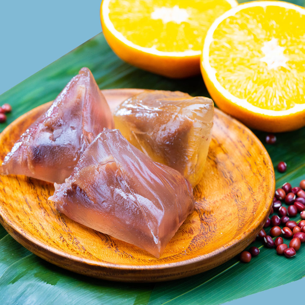 正粽玲珑水晶冰粽子巧克力榴莲奶黄红豆紫薯味水晶粽潮流网红粽子 榴