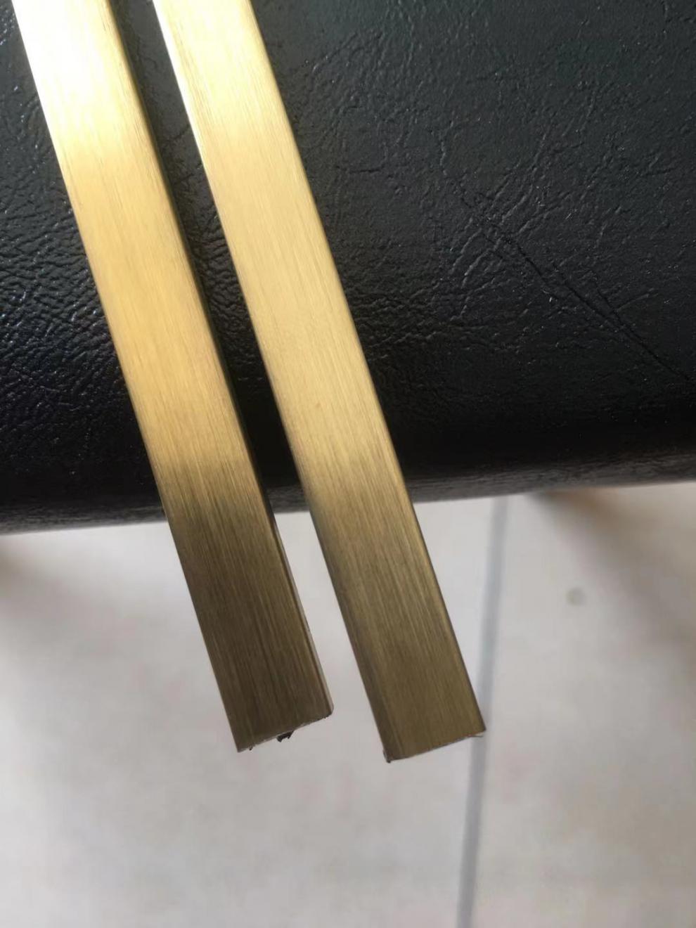 304不锈钢一体式t型条实心条收边条包边条墙缝木柜钛金金属装饰条银色