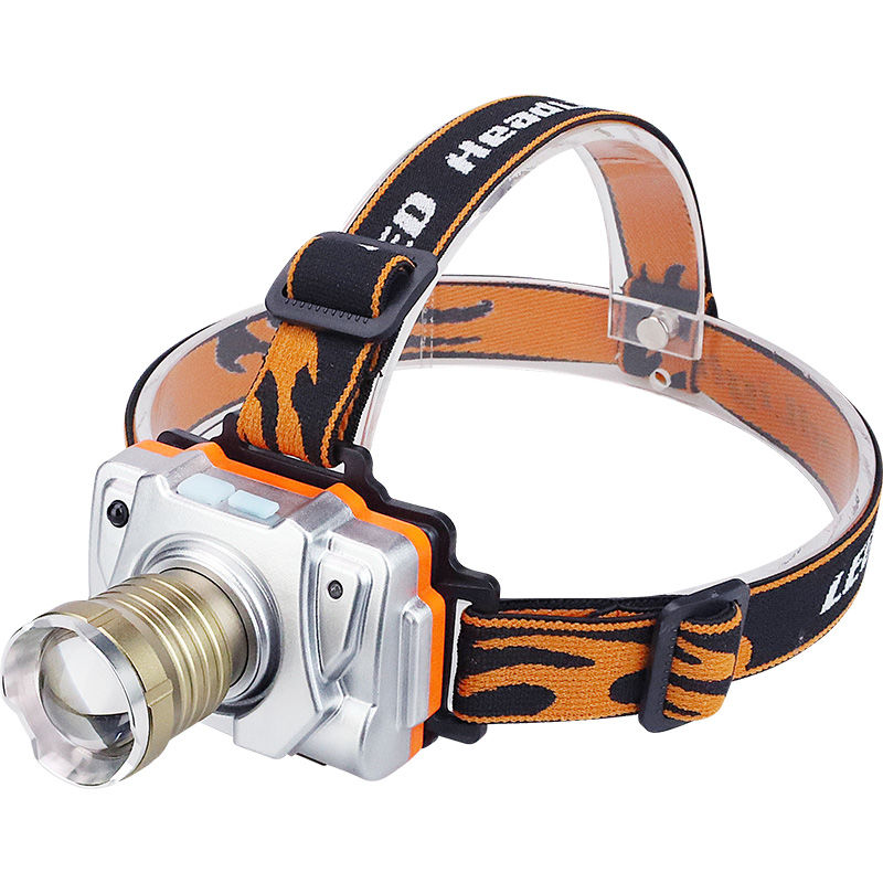 变焦强光夜钓头灯可充电感应led远射头戴超亮锂电头戴式钓鱼 5000w