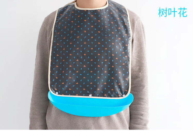 祥欣淇老年人围嘴围兜老人吃饭用的围裙食饭兜大人防水口水巾兜大号