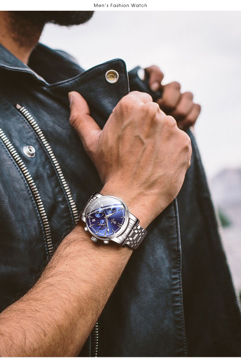 迪塔dita2020新款多功能男士手表学生石英表韩版潮流时尚男表防水夜光