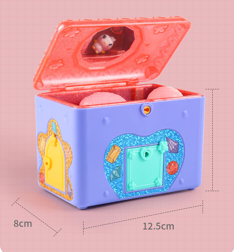 百宝箱儿童玩具手工串珠魔法书公主盲盒幸运首饰女孩子生日礼物 百