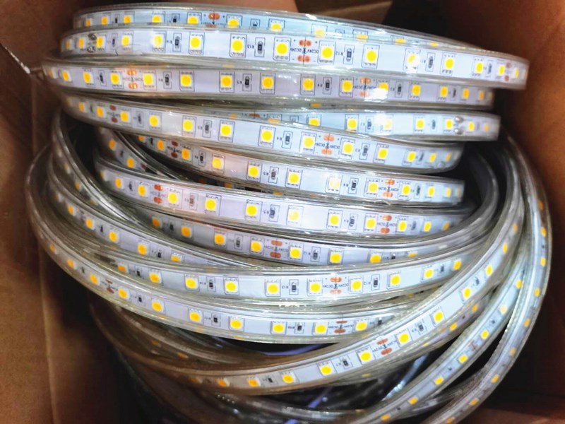 24v36v5050隧道工程白光led灯带 24v36v户外水工地暖光灯条 24v户外