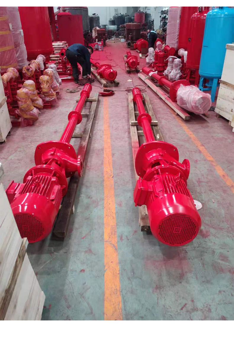 长轴消防泵轴流泵大流量立式深井泵55kw增压电动水泵稳压成套设备cpyo