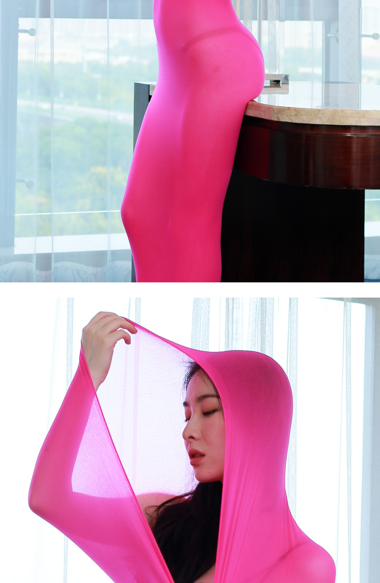 情趣性感全包女加大码双人无缝连体丝袜情侣睡袋包头头套超紧身 肤色