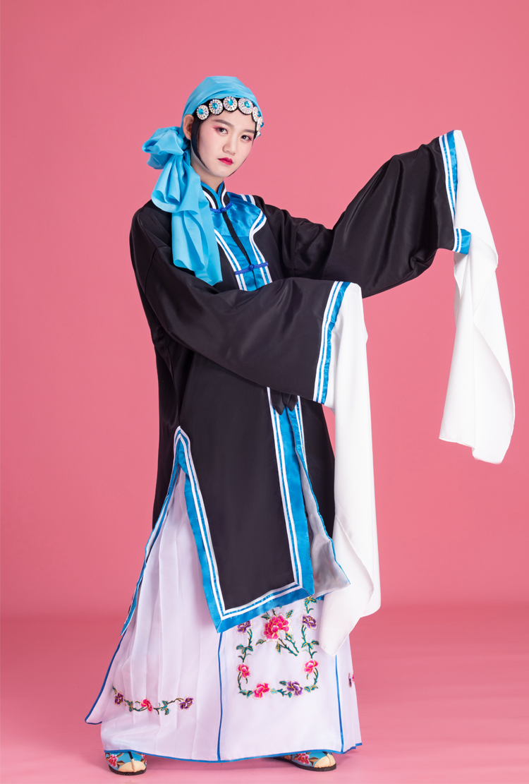 演出戏服戏服京剧服装装女褶子戏剧秦香莲衣服花旦青衣戏曲演出老旦对